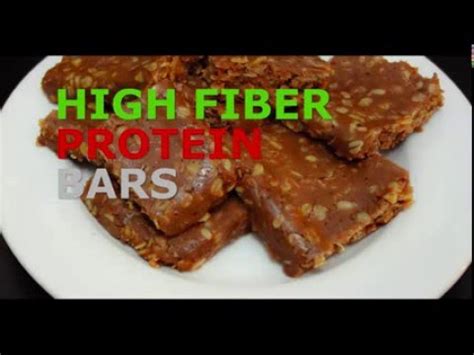 High Fiber Protein Bars - the best homemade recipe - YouTube