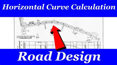 horizontal curve calculations example - YouTube