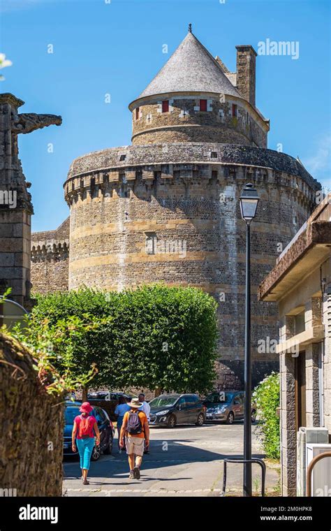 France, Ille-et-Vilaine, Fougeres, medieval district in the lower town ...