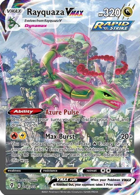 Rayquaza VMAX (Alternate Art Secret) - SWSH07: Evolving Skies - Pokemon