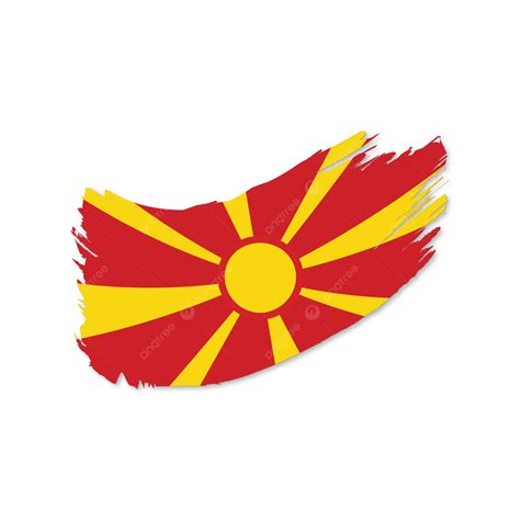 Macedonia Vector Flag With Transparent, Macedonia, Macedonia Flag ...