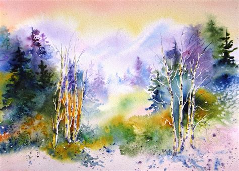 Daily Painters Of Colorado: Watercolor Landscape Painting, "Aspen ...