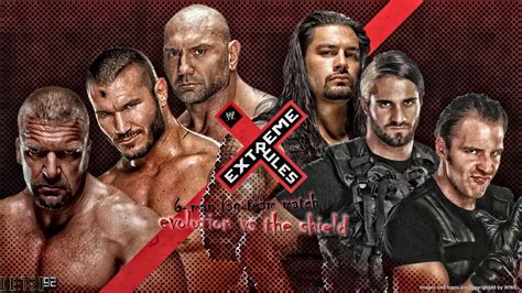 Extreme Rules 2014 - Evolution vs The Shield by Oetzi92 on DeviantArt