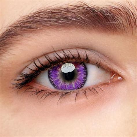 [US Warehouse] Nonno Purple Prescription Yearly Colored Contacts ...