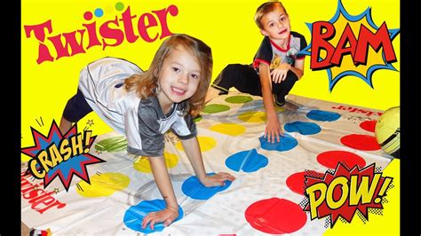 Twister Game For The First Time! Kids First Try at The Funny Family ...