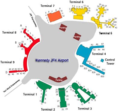 Jfk Airport Terminal Map – Map Of The World