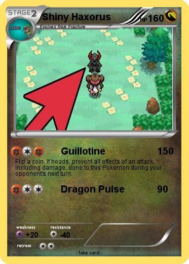 Pokémon Shiny Haxorus 17 17 - Guillotine - My Pokemon Card