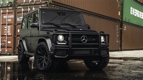 Images Mercedes-Benz G-Class G63 AMG Black automobile 2560x1440