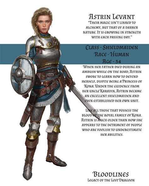 [OC] Astrin. Shieldmaiden with buckler shield. A character from a ...