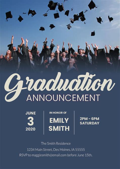 10+ Graduation Announcement template free psd | shop fresh