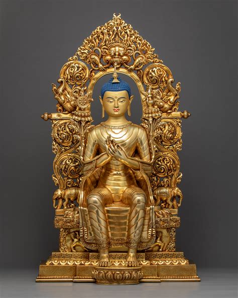 Indoor Maitreya Buddha Statue | Traditional Hand Carved Buddhist Art