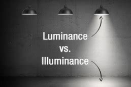 Luminance vs. Illuminance