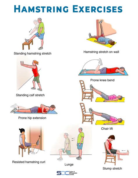 Hamstring Exercises | Knee pain exercises, Rehabilitation exercises ...