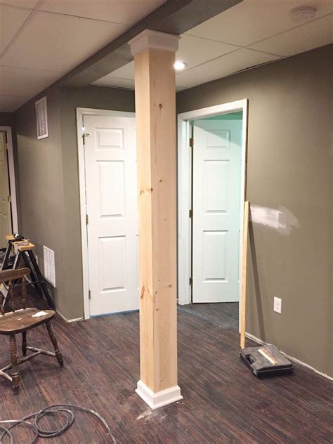 A Post About A Post: Disguising A Basement Support Pole | Basement ...