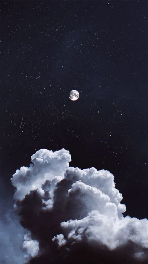 #moon #clouds #sky #aesthetic #tumblr #wallpapers | Sky aesthetic ...