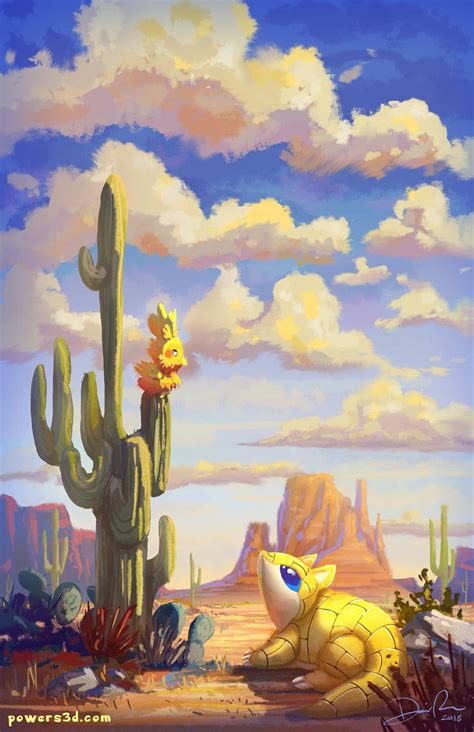 Desert Pals Art Print - Etsy | Pokemon painting, Pokemon art, Cute ...