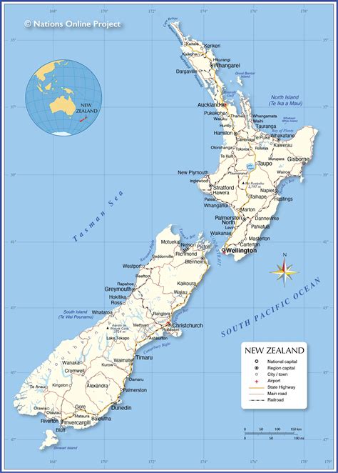 Political Map of New Zealand - Nations Online Project