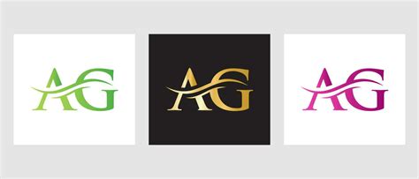 Initial Monogram Letter AG Logo Design. AG Logotype Template 20659411 ...