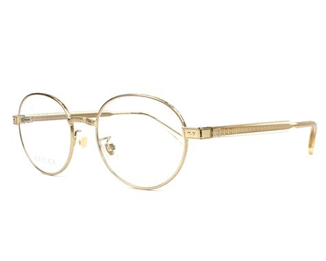 Gucci Eyeglasses GG-0189-O 003 Gold | Visionet