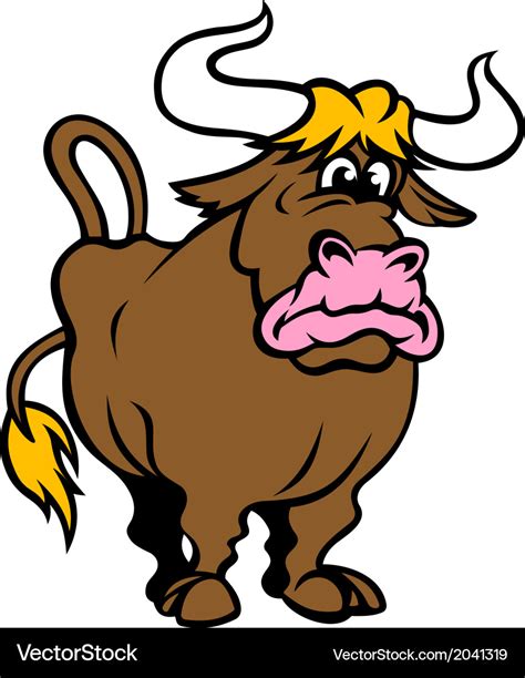 Funny Blue Bulls Logos Clipart