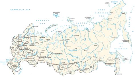 Russia Map - GIS Geography