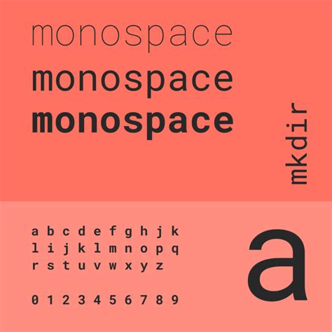 Monospace fonts