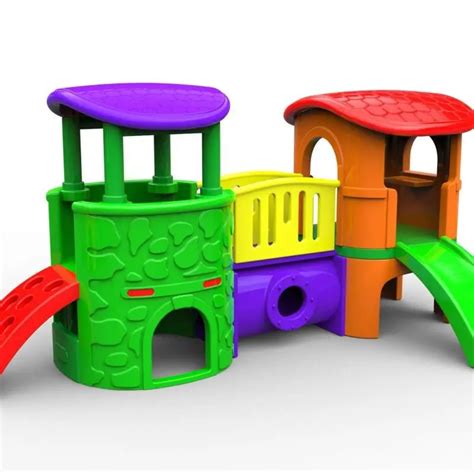 Baby combined slide indoor playground kids plastic playhouse children ...