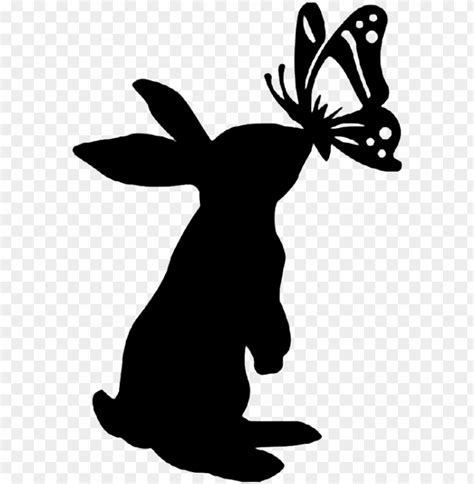 Ativity Clipart Silhouette - Bunny Silhouette PNG Transparent With ...