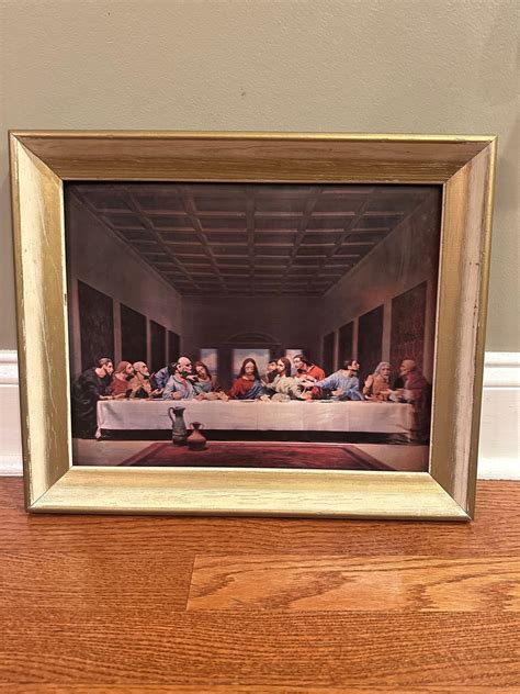 Last Supper 3-D Picture Wall Decor Wood Frame Religious Art - Etsy