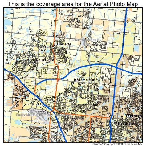 Aerial Photography Map of Broomfield, CO Colorado