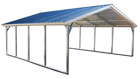 20x20 Vertical Roof Metal Carport Florida - Alan's Factory Outlet