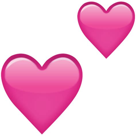 Download Two Pink Hearts Emoji Icon | Emoji Island Snapchat Emoji ...