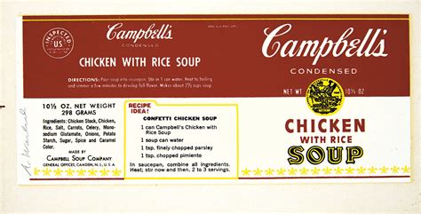 Printable Campbell's Soup Label - Printable Word Searches