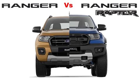 Ford Ranger Raptor vs Ford Ranger - YouTube