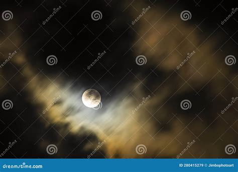 Moon with Night Sky and Cloud Stock Image - Image of evening, nature ...