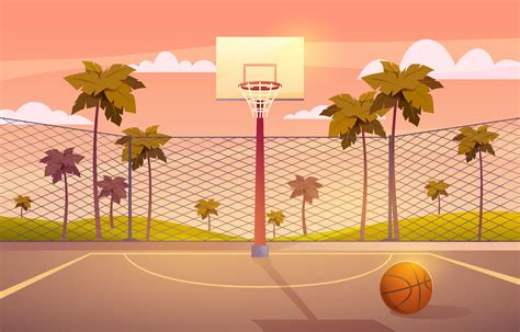 Basketball Court Outdoor Background 13113468 Vector Art at Vecteezy