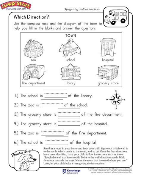 Following Directions Grade 1 Worksheet