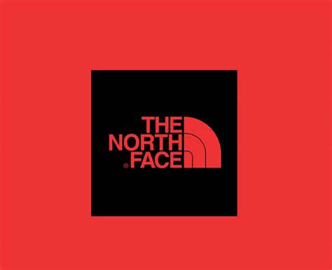 The North Face Brand Symbol Logo Black Clothes Design Icon Abstract ...