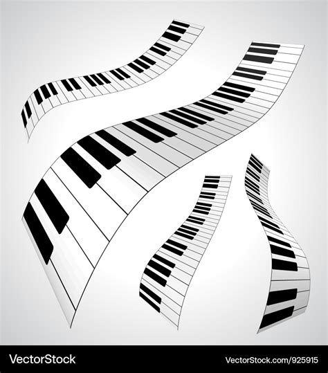 Piano keys Royalty Free Vector Image - VectorStock