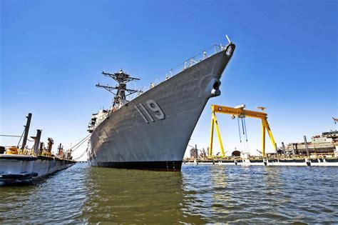 Ingalls launches guided missile destroyer Delbert D. Black (DDG 119 ...