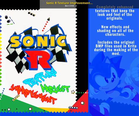 Sonic R Texture Improvement Project [Sonic R] [Mods]