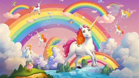 Unicorn Wallpaper Free Kids Wallpapers Rainbow Background, Rainbows And ...