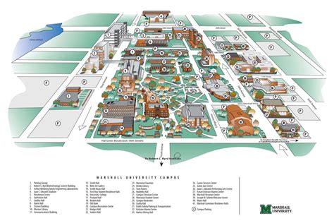 Campus Map | Marshall University | Marshall University (1837 ...