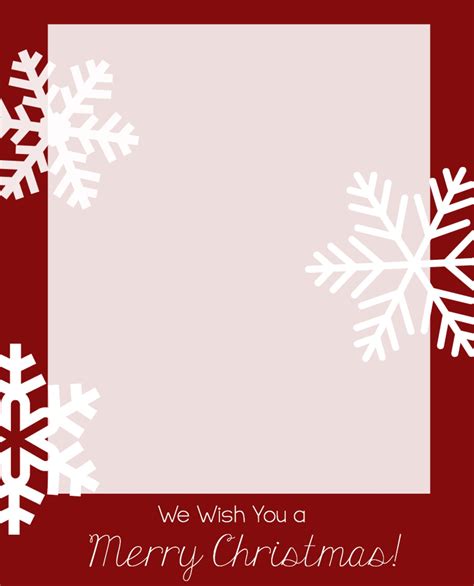 Free Christmas Card Templates - Crazy Little Projects | Templi, Tema