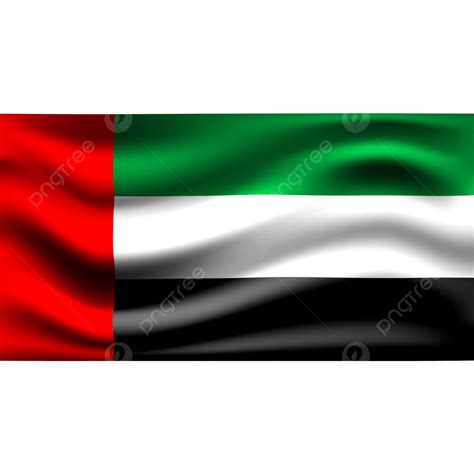 Arabic 3d Vector, United Arab Emirates Flag Waving 3d Illustration ...