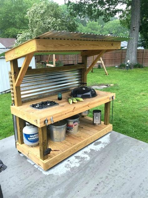 53 Magnificent Outdoor Kitchen Decor Ideas On a Budget #OutdoorKitchen ...