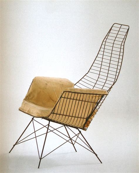 Charles and Ray Eames; Enameled Metal Experimental Chair, 1951. # ...