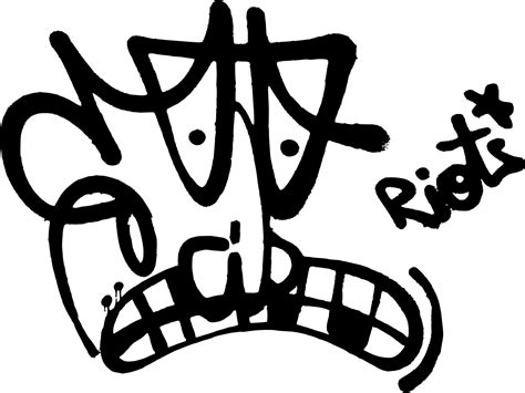 Graffiti Face Art Spray-Painted Design Street Wall PNG | PNG All