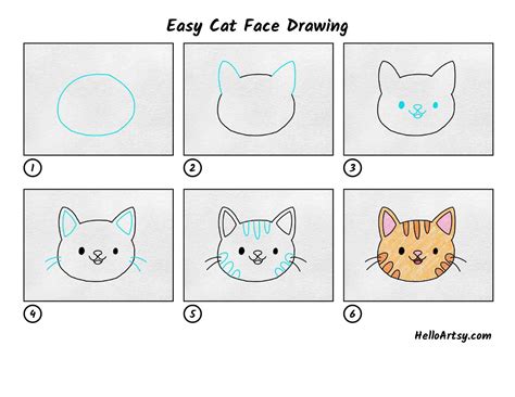 How To Draw A Simple Cat