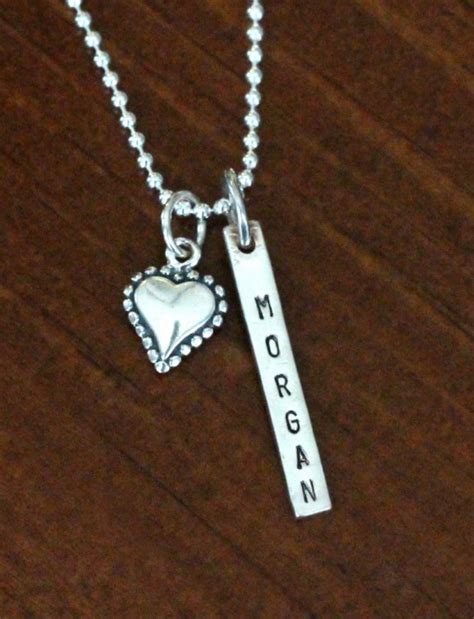 Carry you in my Heart Name Necklace | kandsimpressions